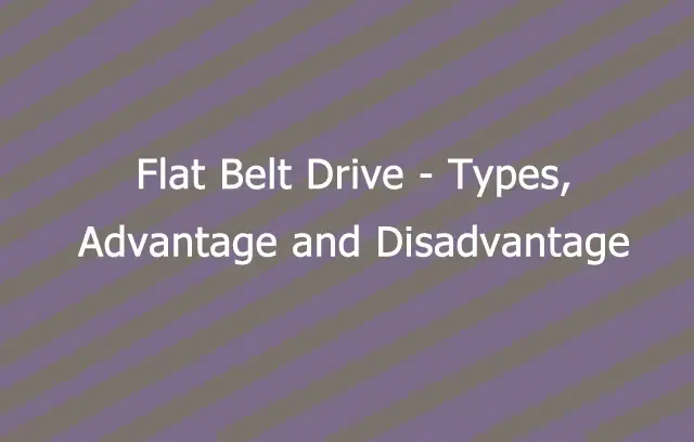 Types of flat belt drives cheap